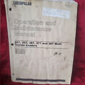 Caterpillar Operation and Maintenance Manual SEBU7494-04 Multi Terrain Loaders